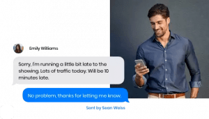 business-texting real estate business strategy