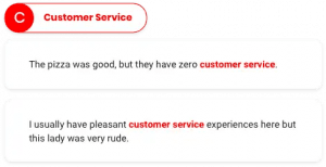 restaurant customer service